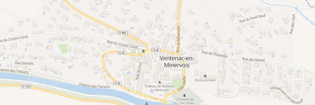 Plan du 3 Rue de la Concorde à Ventenac-en-Minervois