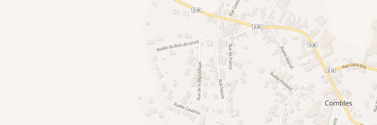 Plan du 3 Rue de la République à Combles