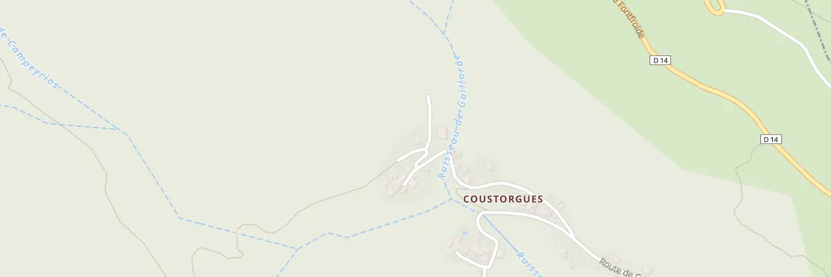 Plan du 5333 Coustorgues à Fraisse-sur-Agout