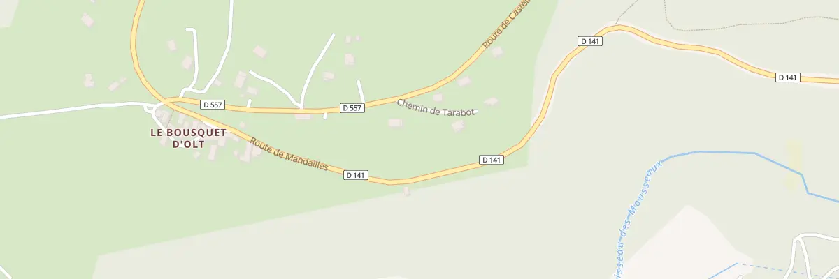 Plan du 5492 Le Bousquet d’Olt à Castelnau-de-Mandailles