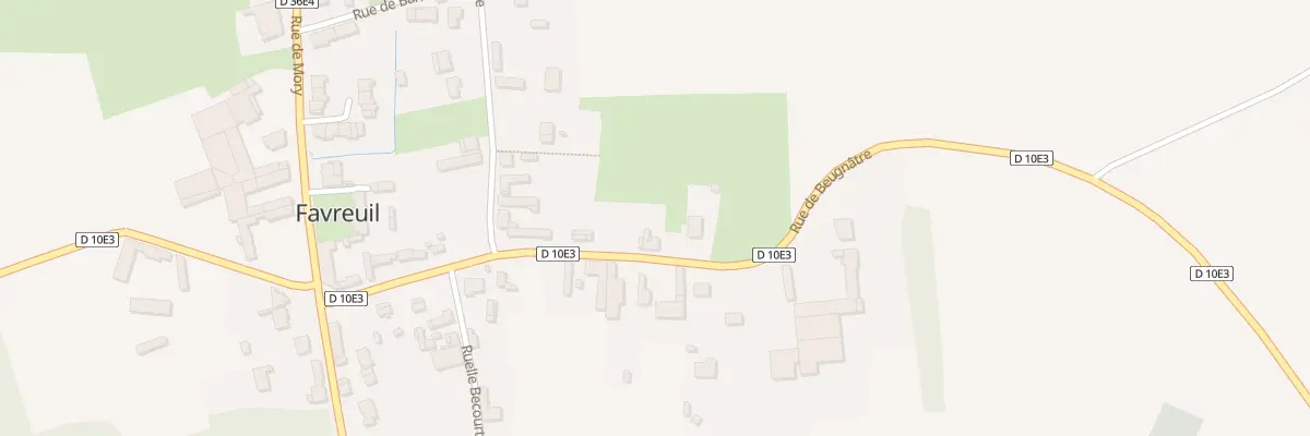 Plan du 9 Rue de Beugnâtre à Favreuil