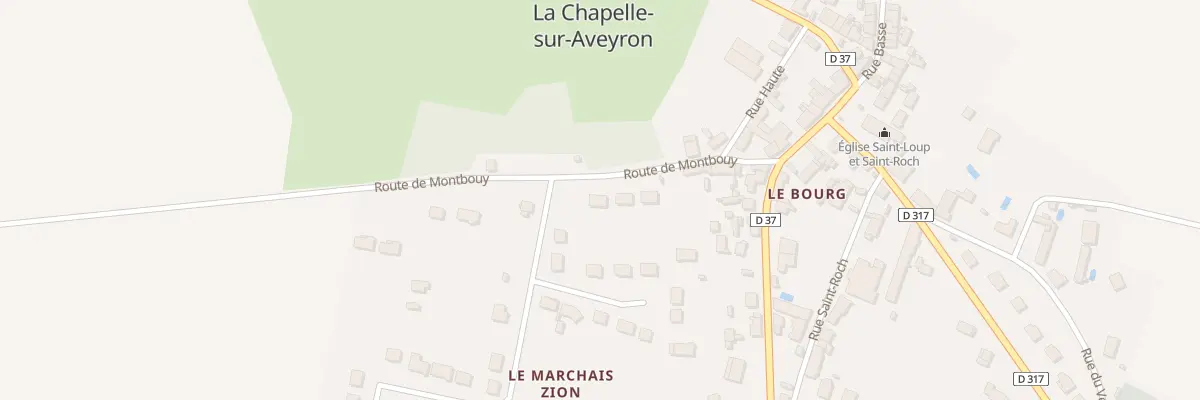 Plan du 147 Rte de Montbouy à La Chapelle-sur-Aveyron