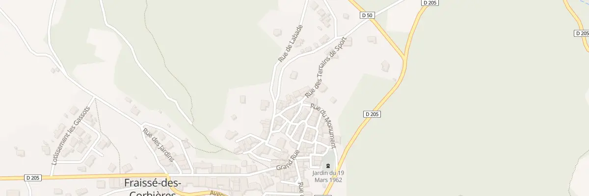 Plan du 3 Rue des Terrains des Sports à Fraissé-des-Corbières