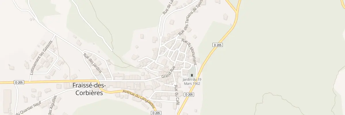 Plan du 2 Rue Etroite à Fraissé-des-Corbières
