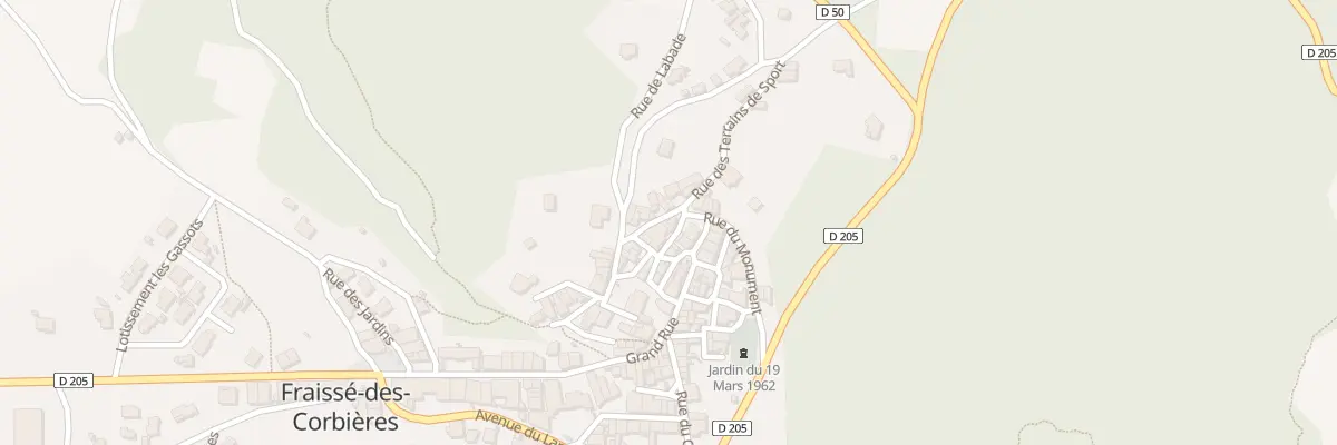 Plan du 16 Rue du Château à Fraissé-des-Corbières