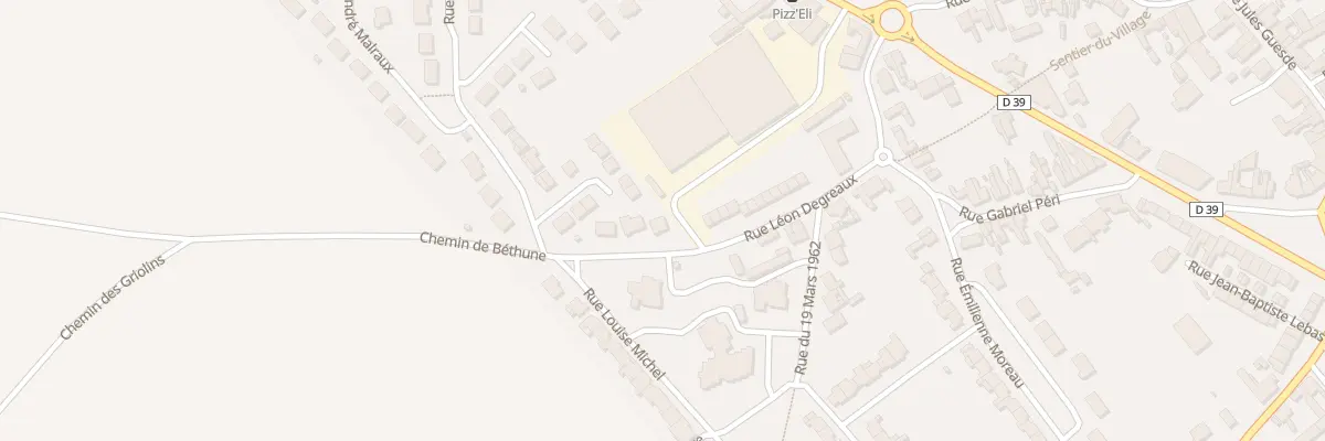 Plan du 35 Rue Léon Dégreaux à Vendin-le-Vieil