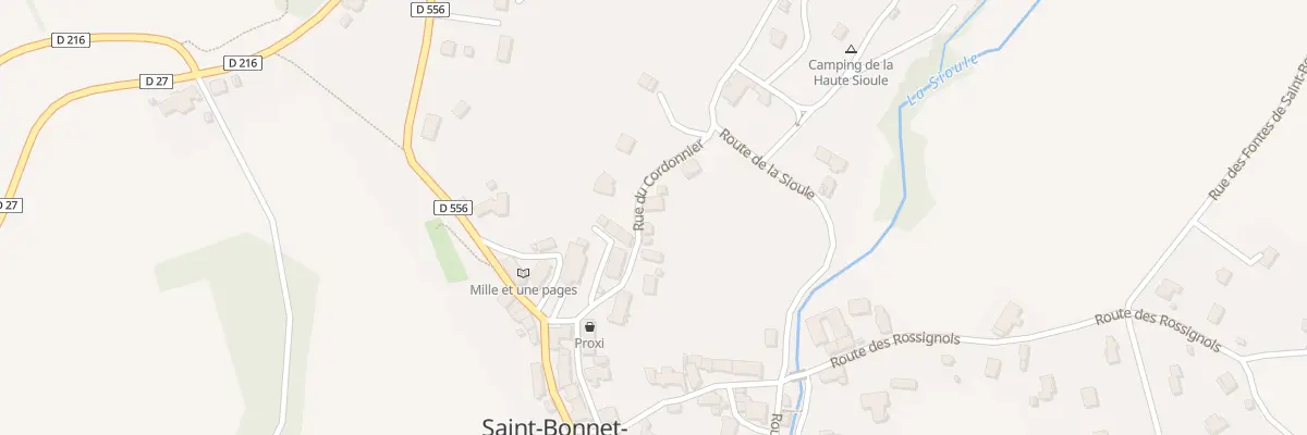 Plan du 5015 Bourg de St Bonnet à Saint-Bonnet-près-Orcival
