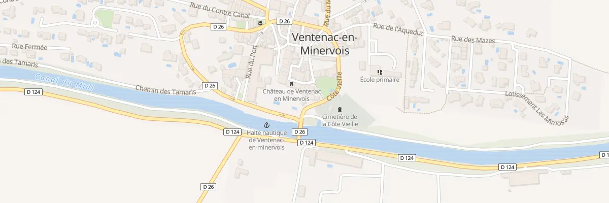 Plan du 10 Rue Cote Vieille à Ventenac-en-Minervois