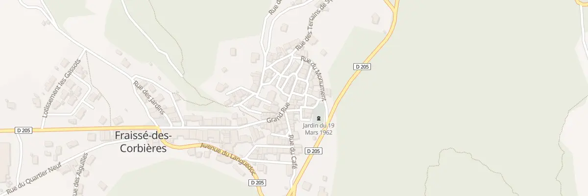 Plan du 44 Gr Grand Rue à Fraissé-des-Corbières