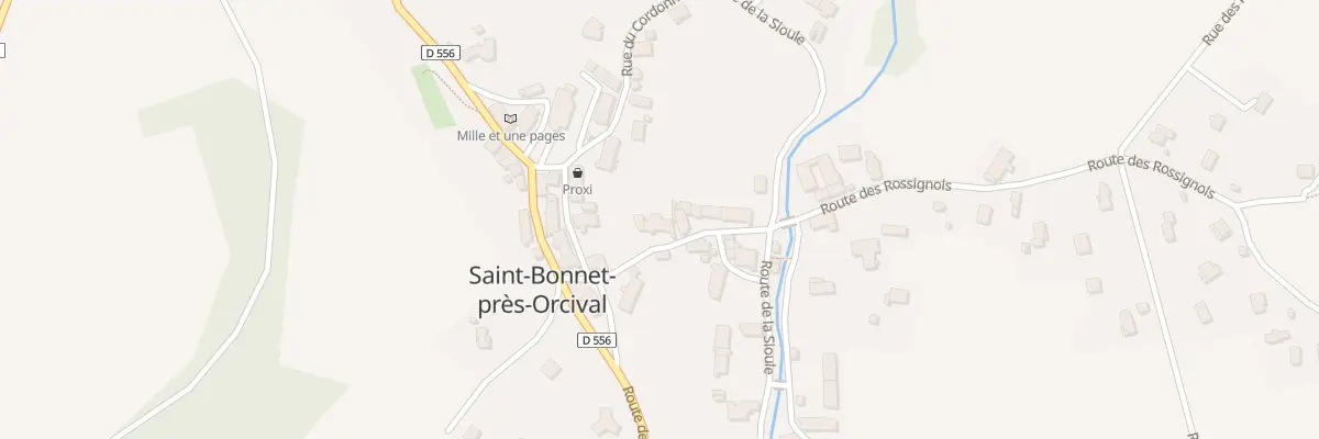 Plan du 5019 Bourg de St Bonnet à Saint-Bonnet-près-Orcival