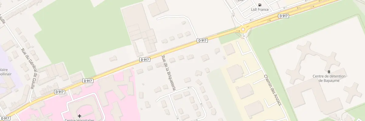 Plan du 71 Rue de la République à Bapaume