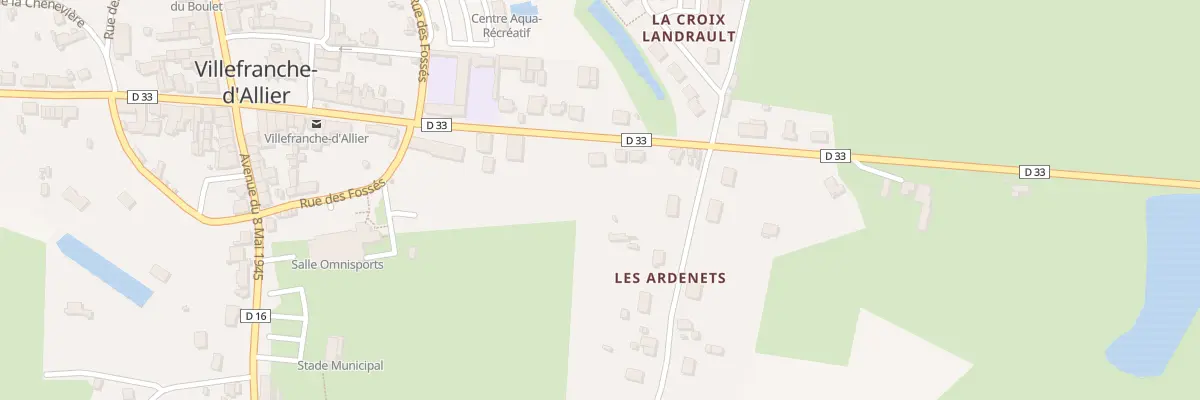 Plan du 26 Av Victor Hugo à Villefranche-d’Allier