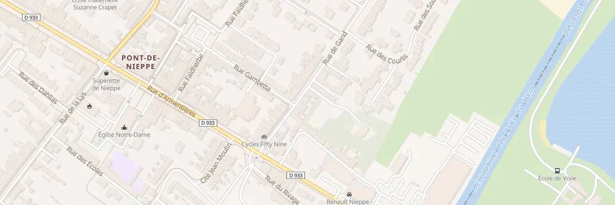 Plan du 92 Rue de Gand à Nieppe