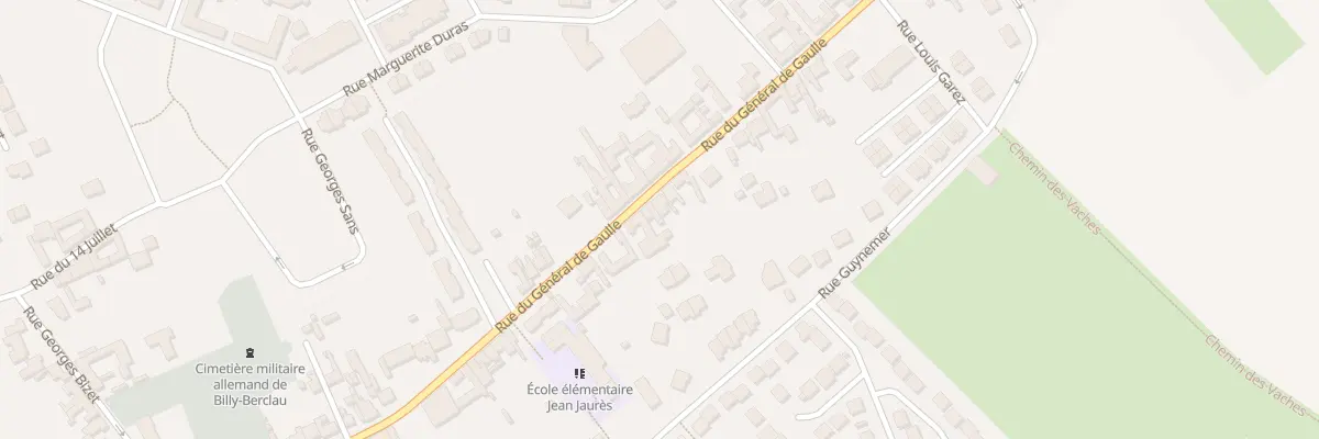 Plan du 58 Rue du Général de Gaulle à Billy-Berclau