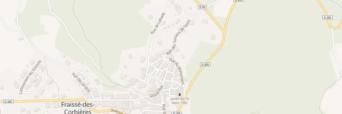 Plan du 54 Gr Grand Rue à Fraissé-des-Corbières