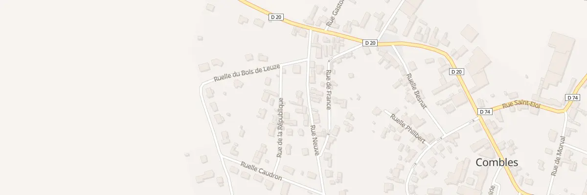 Plan du 26 Rue Neuve à Combles