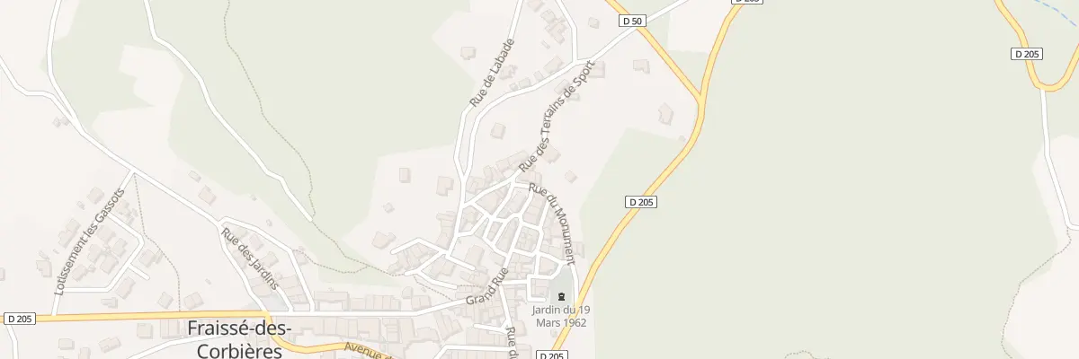 Plan du 52 Gr Grand Rue à Fraissé-des-Corbières