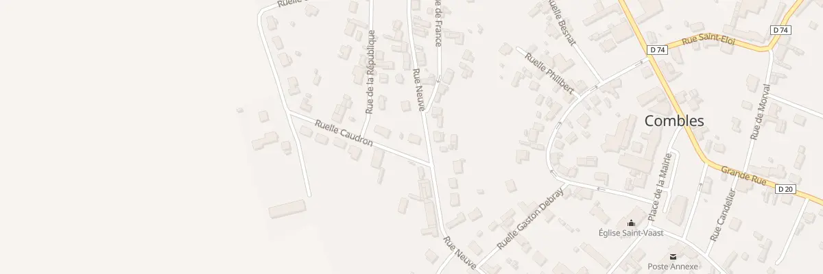 Plan du 16 Rue Neuve à Combles
