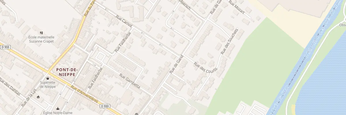 Plan du 195 Rue de Gand à Nieppe