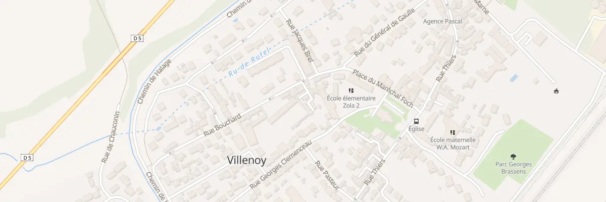 Plan du 7 Rue Bouchard à Villenoy