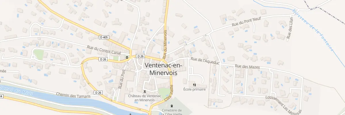 Plan du 1 Rue de l’Acqueduc à Ventenac-en-Minervois