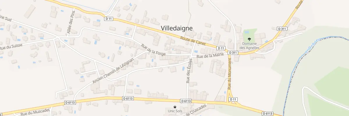 Plan du 3 Rue de la Forge à Villedaigne