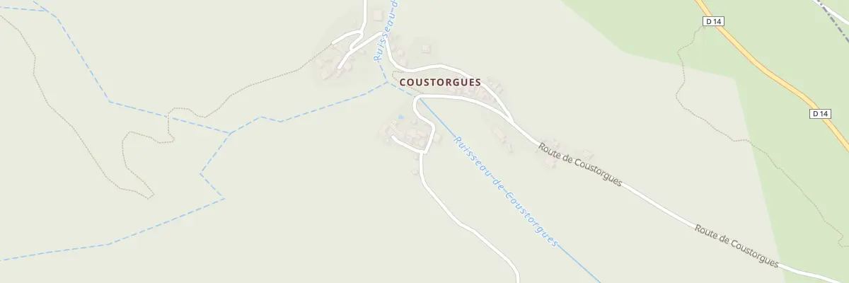 Plan du 5155 Coustorgues à Fraisse-sur-Agout