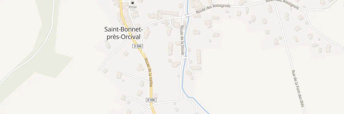Plan de Bourg de St Bonnet à Saint-Bonnet-près-Orcival