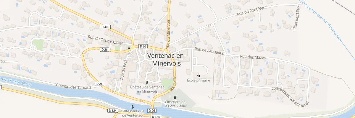 Plan du 1 Rue Cote Vieille à Ventenac-en-Minervois