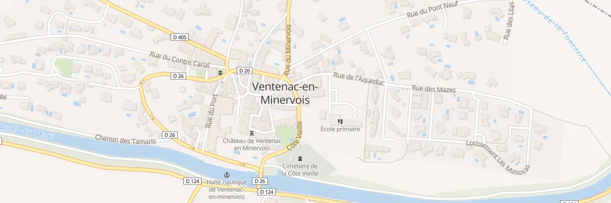 Plan du 5 Rue Cote Vieille à Ventenac-en-Minervois
