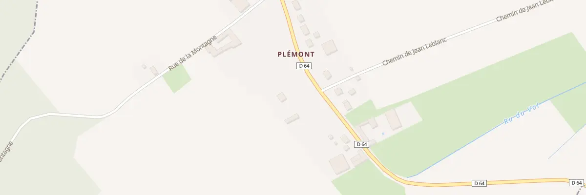 Plan du 9001 Rue de Thiescourt à Dives