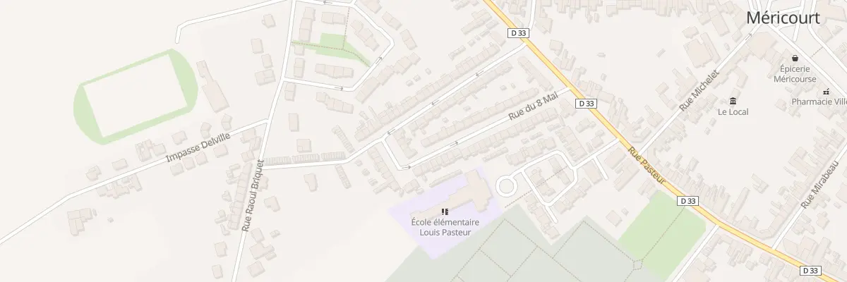 Plan du 28 Rue du 8 Mai à Méricourt