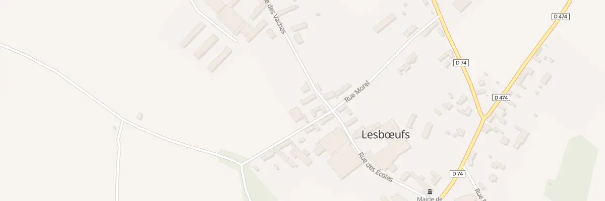 Plan du 1 Rue des Vaches à Lesbœufs