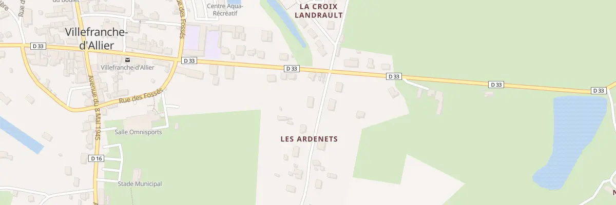 Plan du 2 Rue des Ardenets à Villefranche-d’Allier