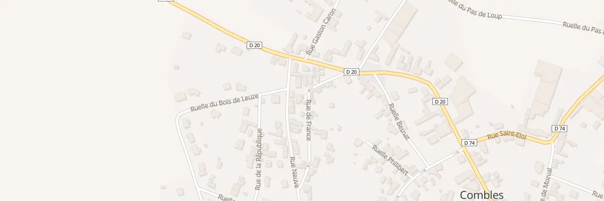 Plan du 7 Rue de France à Combles