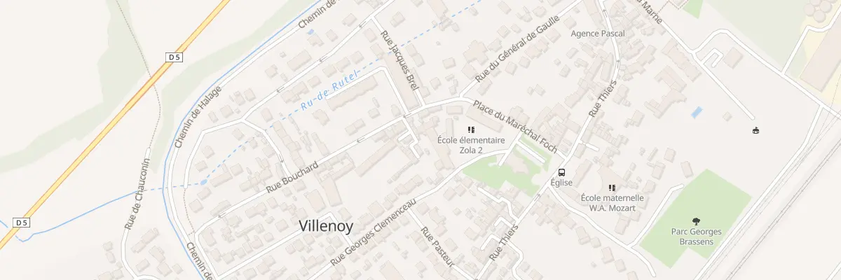Plan du 5D Rue Bouchard à Villenoy