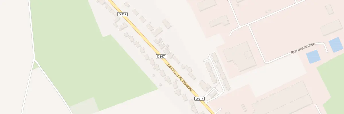 Plan du 84 Rue du Faubourg de Péronne à Bapaume