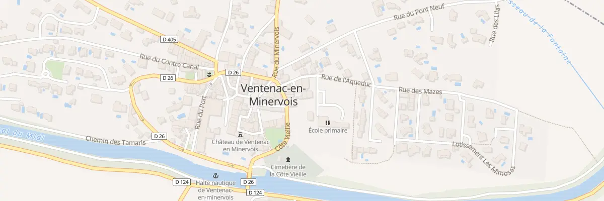 Plan du 5T Rue Cote Vieille à Ventenac-en-Minervois