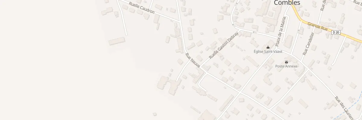 Plan du 8 Rue Neuve à Combles