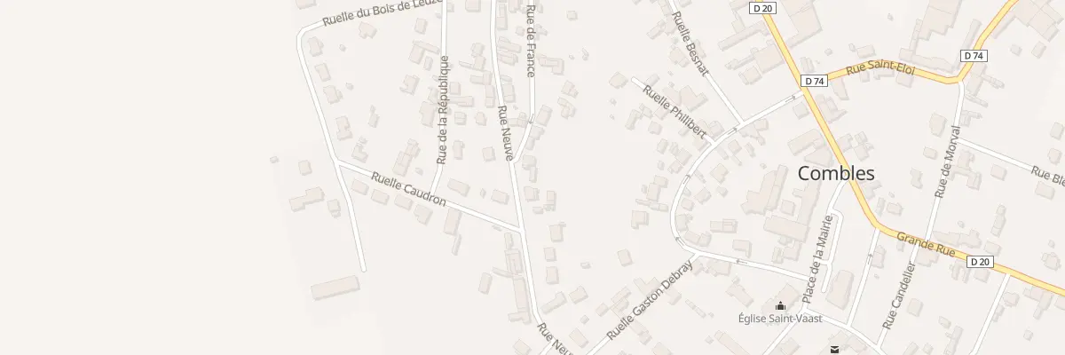 Plan du 17 Rue Neuve à Combles