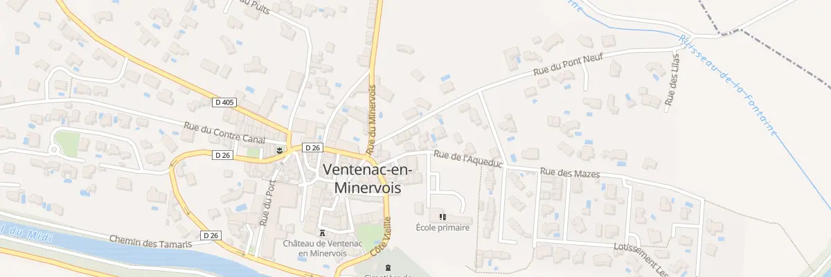 Plan du 9 Rue de l’Acqueduc à Ventenac-en-Minervois