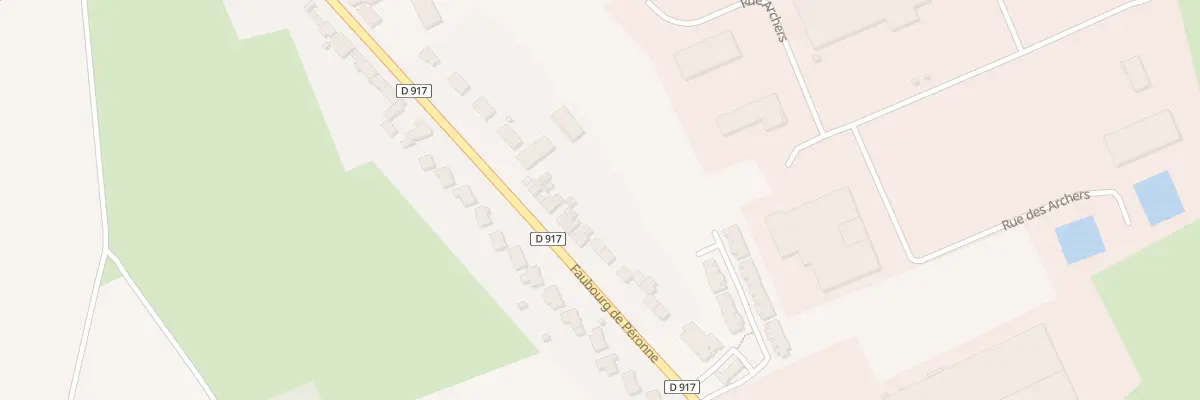 Plan du 80 Rue du Faubourg de Péronne à Bapaume