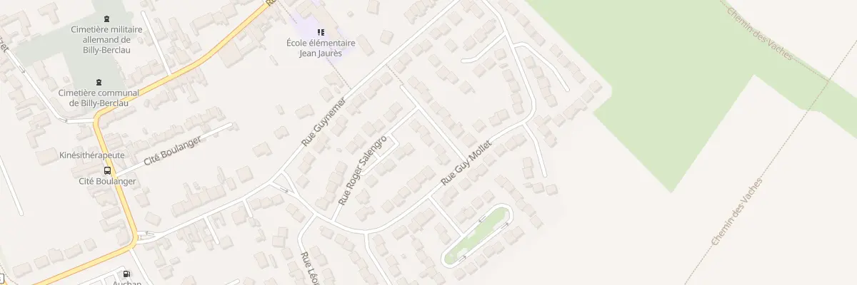 Plan du 5 Rue Leo Lagrange à Billy-Berclau
