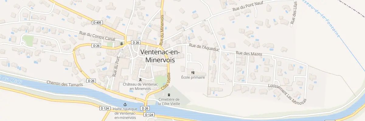 Plan du 5B Rue Cote Vieille à Ventenac-en-Minervois