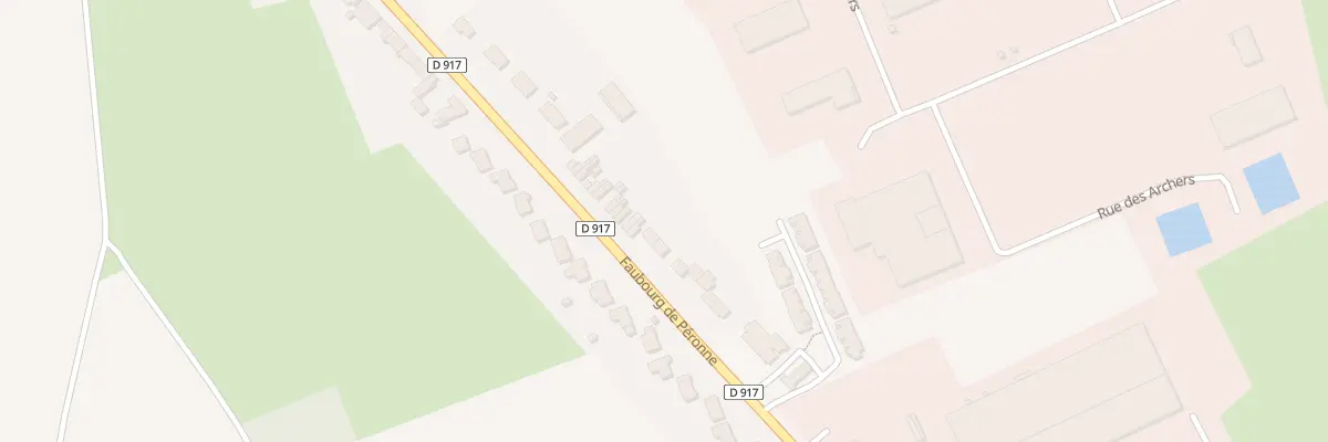 Plan du 86 Rue du Faubourg de Péronne à Bapaume