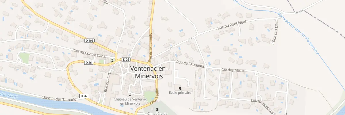 Plan du 11 Rue de l’Acqueduc à Ventenac-en-Minervois
