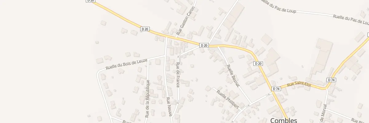 Plan du 6 Rue de France à Combles