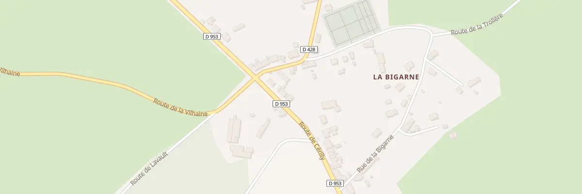 Plan du 34 Rte de Cérilly à Theneuille