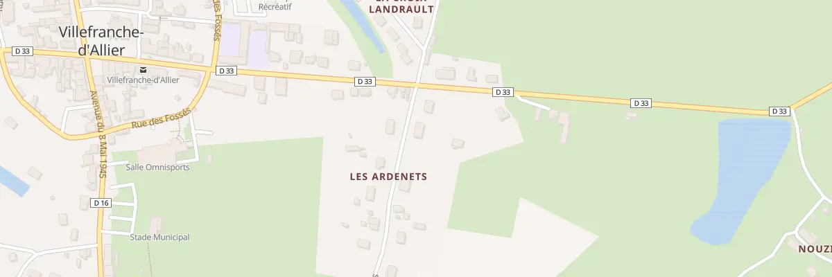 Plan du 3 Rue des Ardenets à Villefranche-d’Allier
