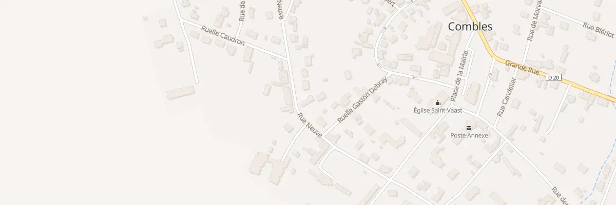 Plan du 9 Rue Neuve à Combles